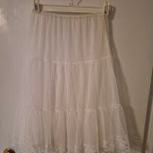 Format Women's White Half Slip